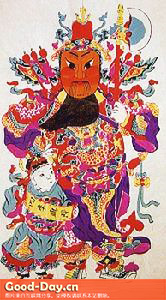 门神(纸·木版彩印)