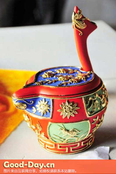 宁波泥金彩漆作品