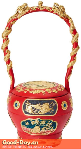 宁波泥金彩漆作品
